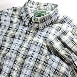 CC Filson Co. Mens Medium Cotton Green Plaid Button Down Long Sleeve Shirt